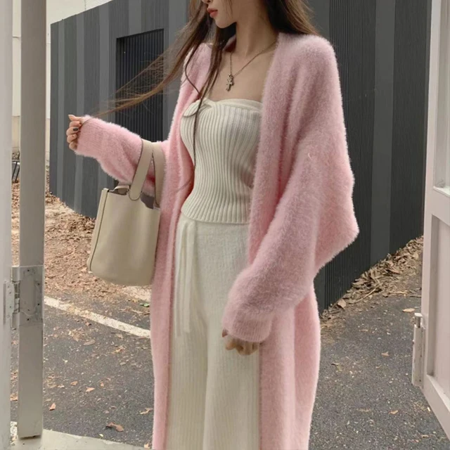 light pink cardigan for dress Keeping Cozy Open Front Cardigan- Light Pink