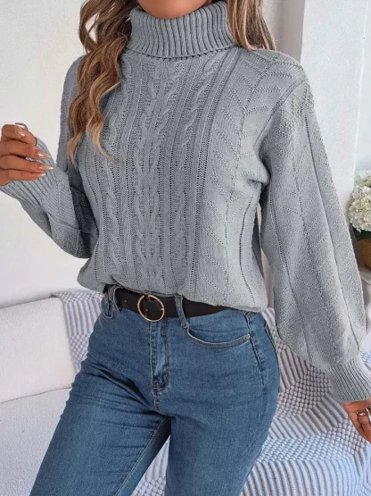 Loose Fit Twisted Style Pink Pullover - Image 4