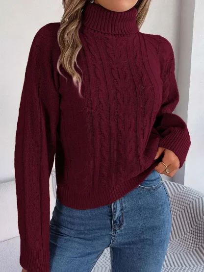 Loose Fit Twisted Style Pink Pullover - Image 5