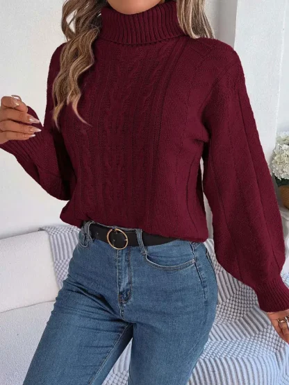 Loose Fit Twisted Style Pink Pullover - Image 6