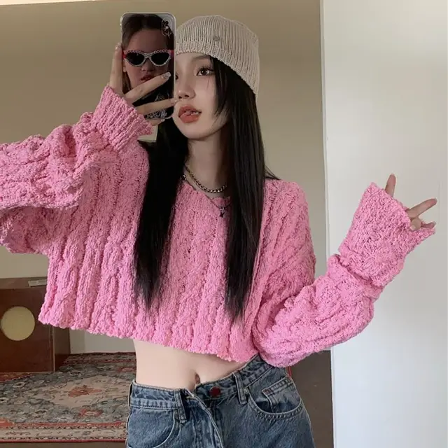 Pink aesthetic online sweater
